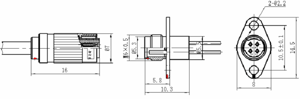 YL10 Miniature Circular Connector - Image 3