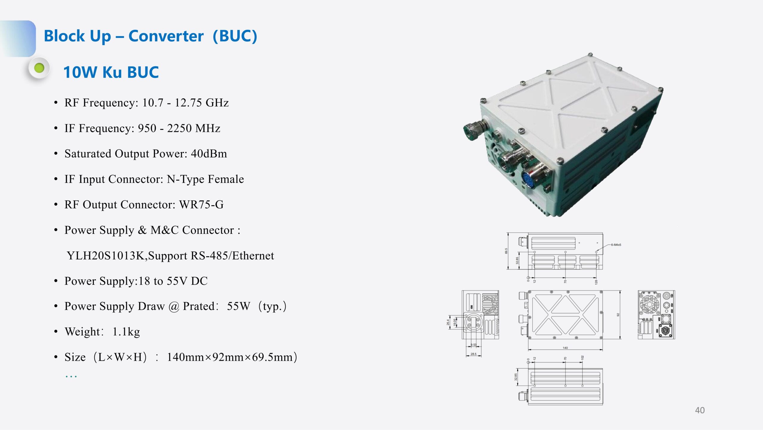 Block Up – Converter(BUC)10W Ku BUC - Image 4