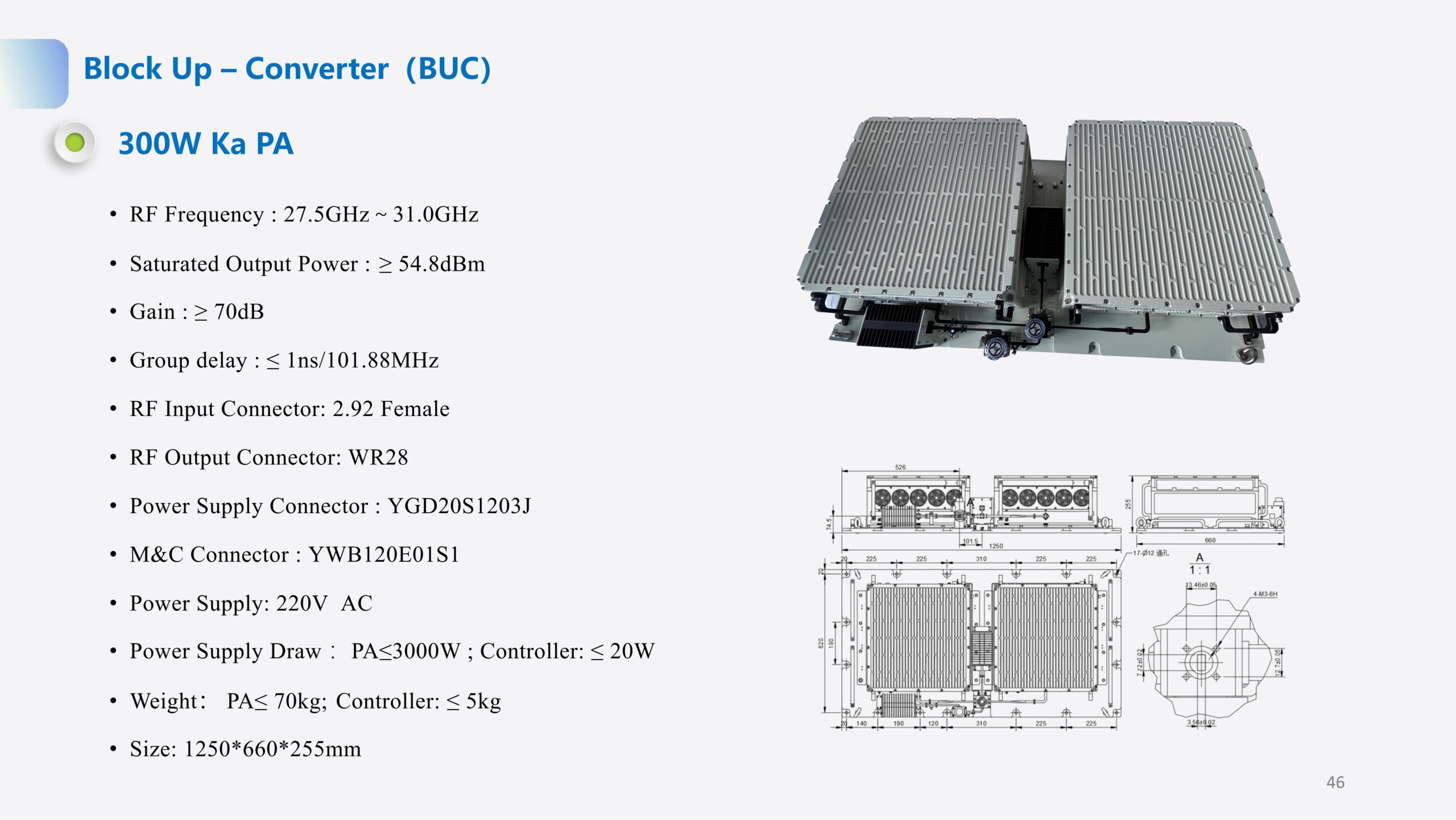 Block Up – Converter(BUC)300W Ka PA - Image 3