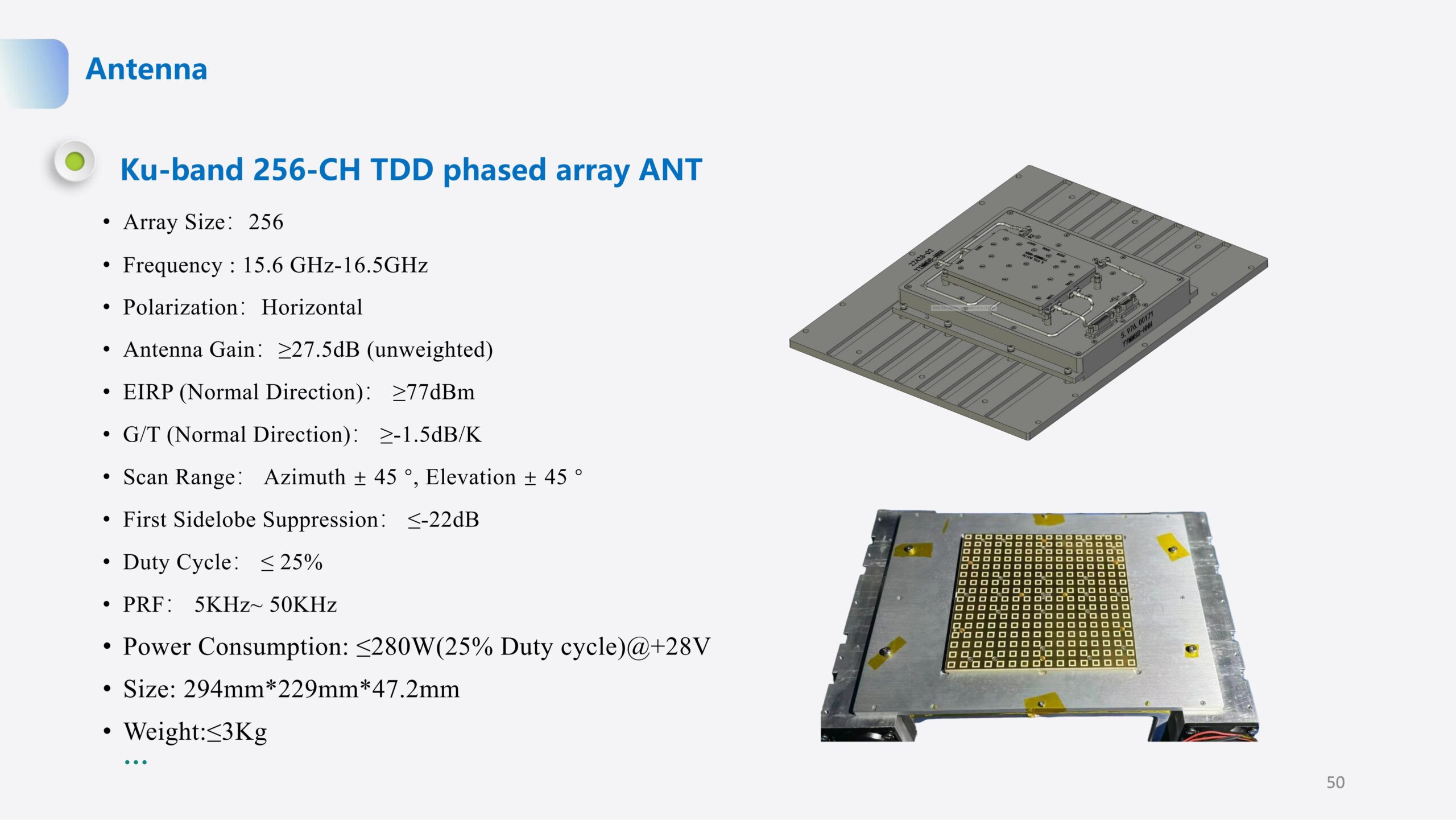 Antenna Ku-band 256-CH TDD phased array ANT - Image 3