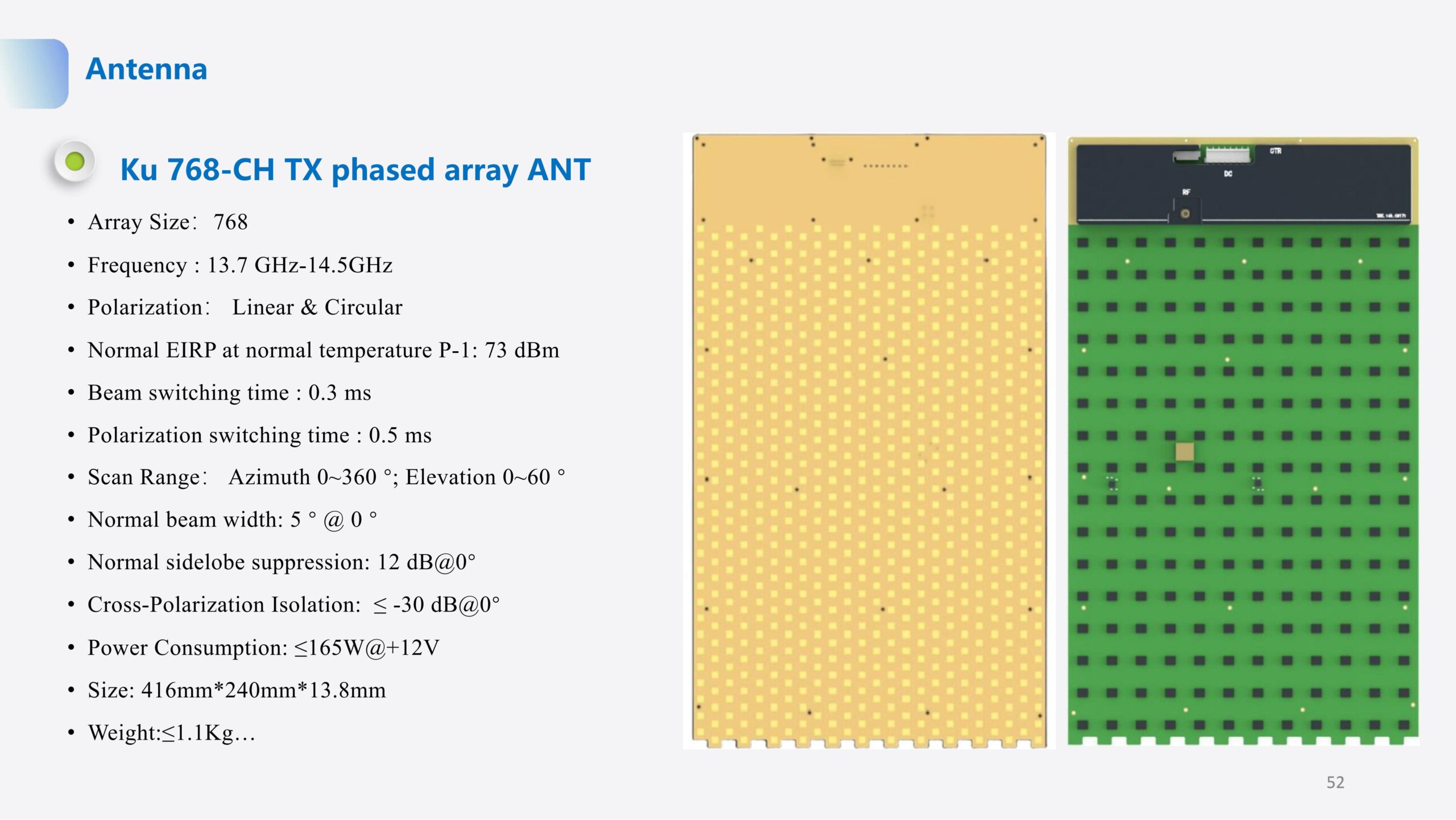 Antenna Ku 768-CH TX phased array ANT - Image 3